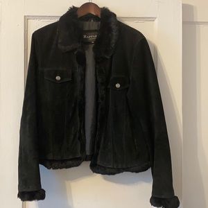 Raffaelo Genuine Leather Women’s Back Jacket Sz M